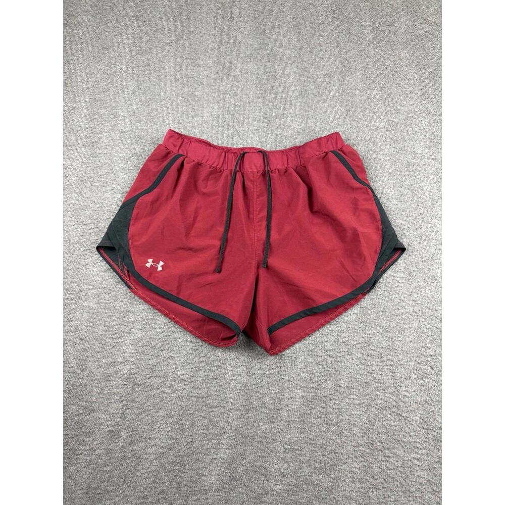 Under‎ Armour Red and Black Athletic Shorts Size Large